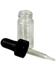 Travel Size Glass Vial w/Dropper